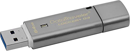 Kingston Data Traveler Locker y G3, DTLPG3/64GB USB 3.0 Protección de...