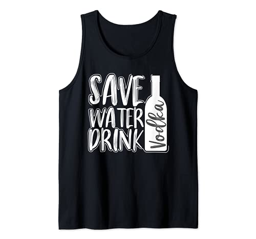 Ahorra Agua Bebe Vodka - Camiseta divertida para beber Camiseta sin...