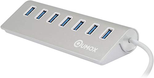 QUMOX 7 puertos USB 3.0 HUB de alta velocidad 5Gbps para PC Laptop Mac...