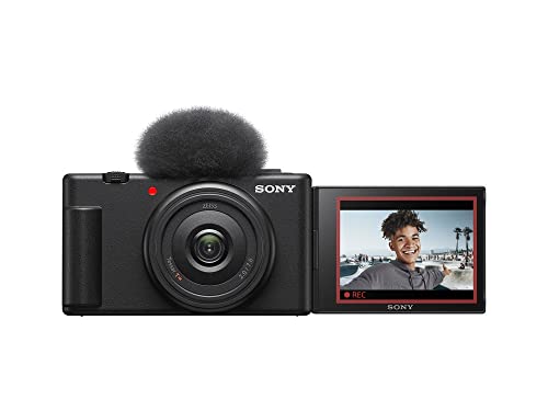 Sony ZV-1F Cámara Digital, para Vlogs, con Pantalla Multiángulo,...