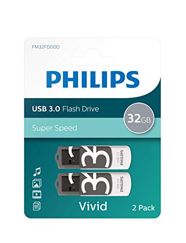 Philips USB 3.0 32GB Vivid Edition Grey 2 Pack