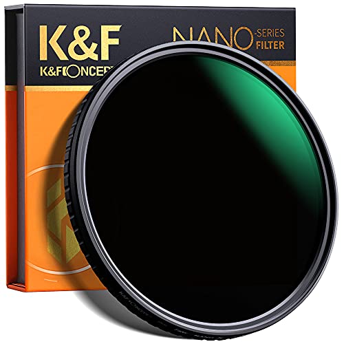 K&F Concept Nano-X Filtro 82mm ND8-128 Variable (3-7 Pasos) de Vidrio...
