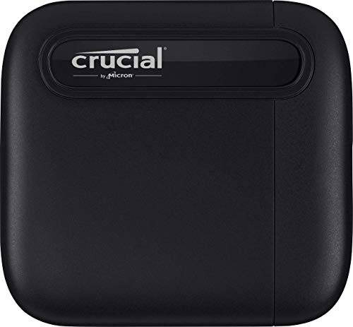 Crucial CT4000X6SSD9 X6 4TB SSD portátil, de hasta 800 MB/s, USB 3.2,...