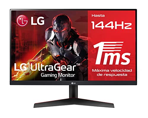LG UtraGear 24GN600-B - Monitor 24 pulgadas gaming, 144 Hz, 1 ms,...