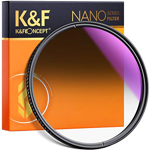 K&F Concept 77mm Filtro de Densidad Neutra Graduado Circular Suave ND8...