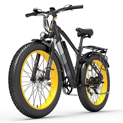 LANKELEISI XC4000 Bicicleta eléctrica E-Bike para Adultos, Bicicleta...