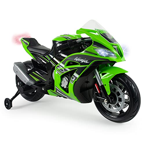 INJUSA – Moto Eléctrica Ninja Kawasaki ZX10 12V Verde Licenciada...