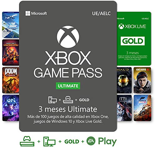 Suscripción Xbox Game Pass Ultimate - 3 Meses | Xbox Live Gold se...