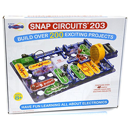 Elenco Snap Circuits 203 Electronics Kit de Descubrimiento